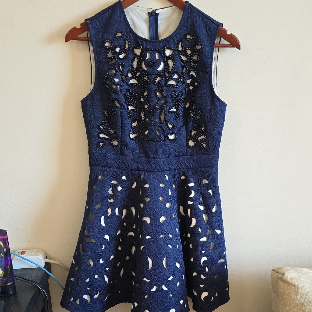 Elegant Navy Blue Dress